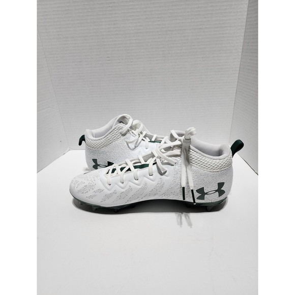 Men Under Armour Spotlight UA 4D Foam Football Cleats White 3023963-104 Size 11